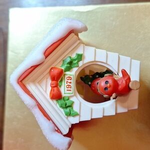 Hallmark ready for Christmas dated ornament 1979 birdhouse in the Box